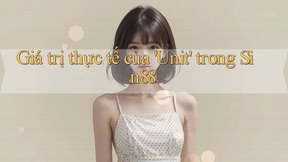 Giá trị thực tế của 'Unit' trong Sin88 Giá trị thực tế của 'Unit' trong Sin88