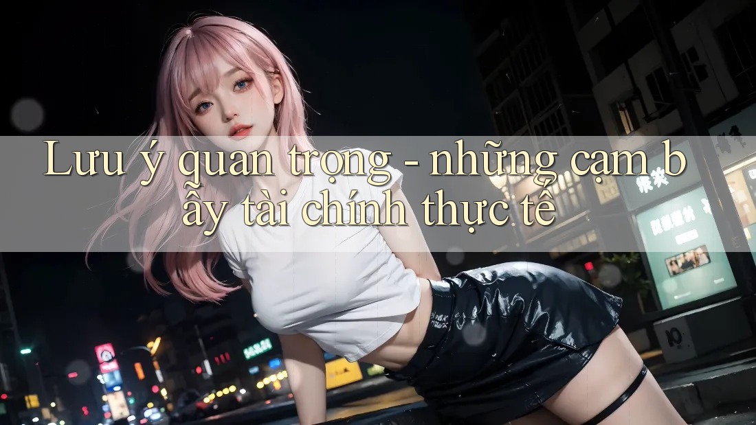 Lưu ý quan trọng - những cạm bẫy tài chính thực tế Lưu ý quan trọng - những cạm bẫy tài chính thực tế