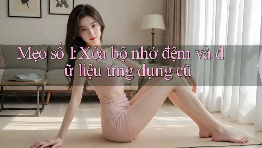 Mẹo số 1: Xóa bộ nhớ đệm và dữ liệu ứng dụng cũ