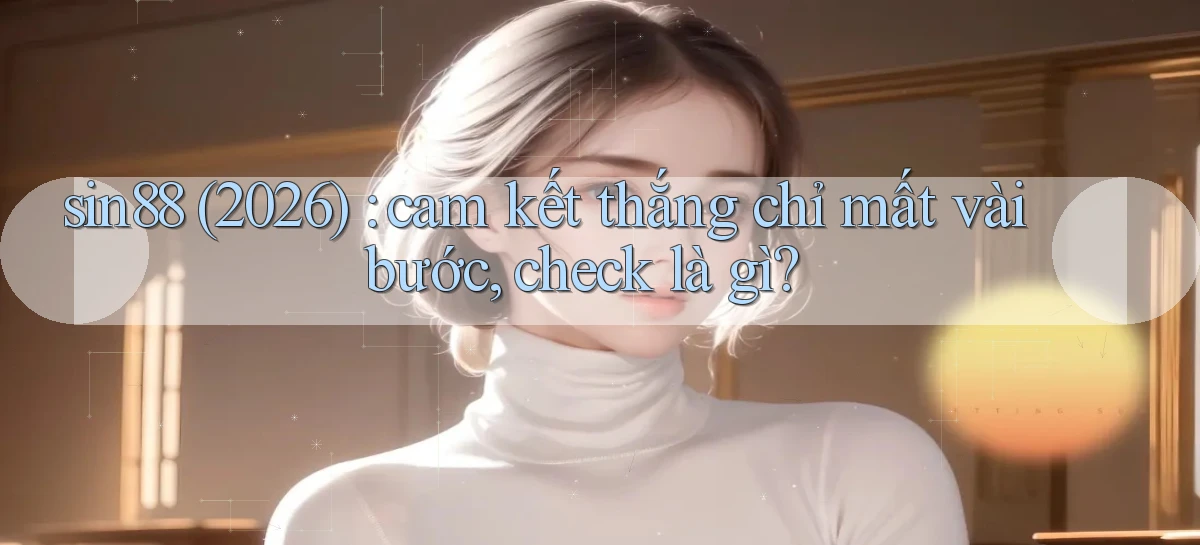 sin88 (2026) cam kết thắng chỉ mất vài bước, check là gì