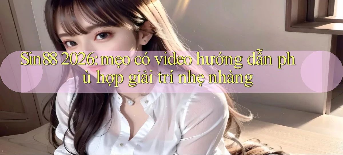 Sin88 2026 mẹo có video hướng dẫn phù hợp giải trí nhẹ nhàng