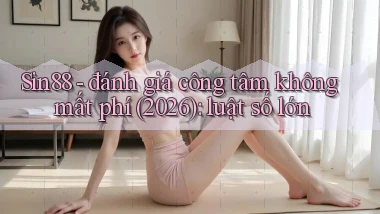 Sin88   đánh giá công tâm không mất phí (2026) luật số lớn