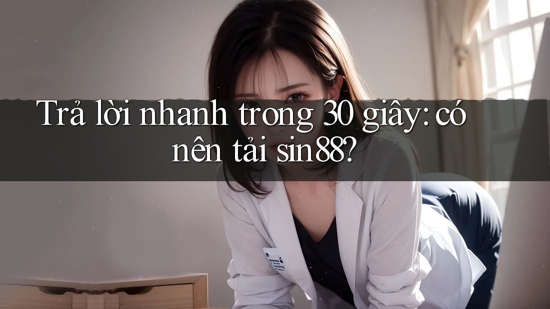 Trả lời nhanh trong 30 giây: có nên tải sin88? Trả lời nhanh trong 30 giây: có nên tải sin88?