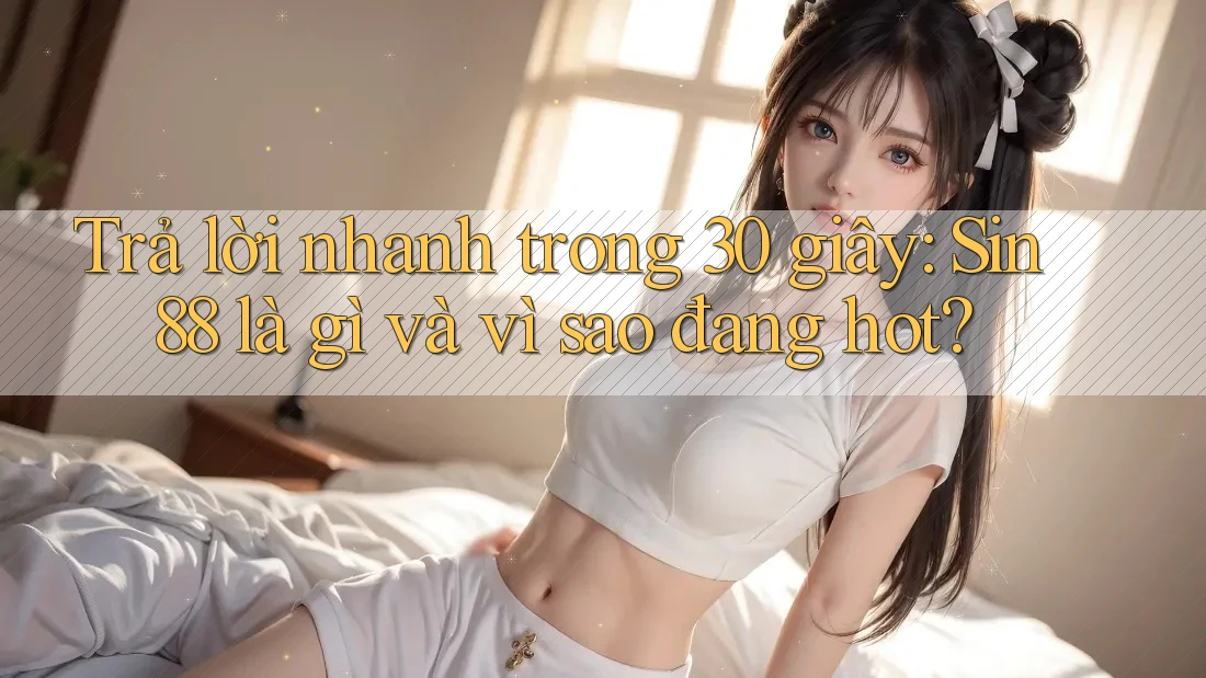 Trả lời nhanh trong 30 giây: Sin88 là gì và vì sao đang hot?